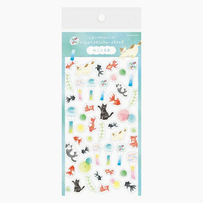 Furukawashiko Stickers - Limited Summer Edition - Cat & Koi Fish