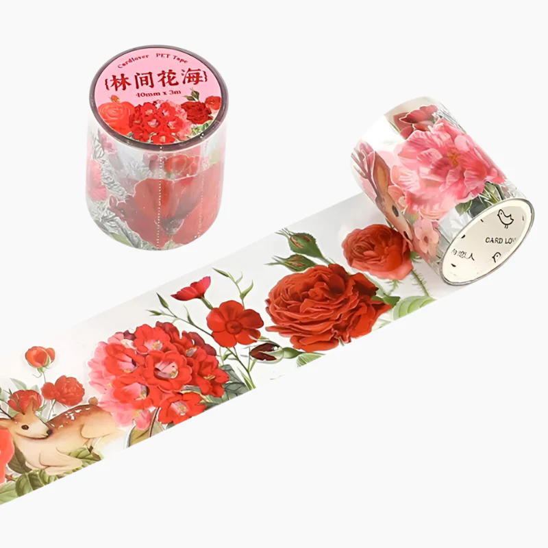 Flower Garden Clear Masking Tapes