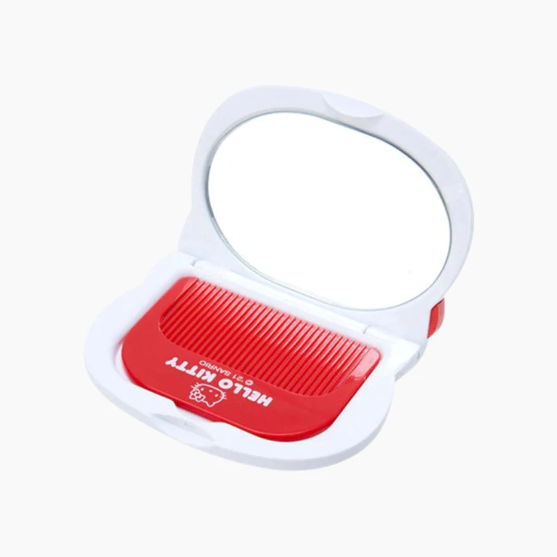 Sanrio Compact Mirror & Comb Set - Hello Kitty
