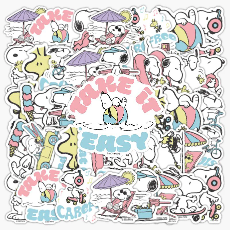 Peanuts Snoopy Beach Vibes Stickers - Limited Summer Edition