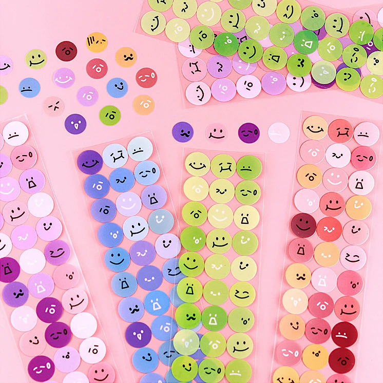 Smiley Dot Stickers