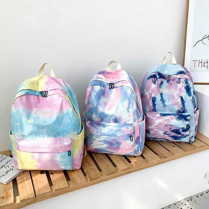 Rainbow Tie-Dye Nylon Backpack - LIMITED STOCK - 20 PIECES!!!