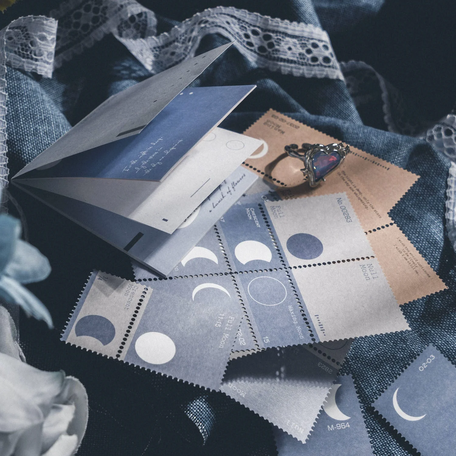 Midnight Moonlight Scrapbooking Paper Set
