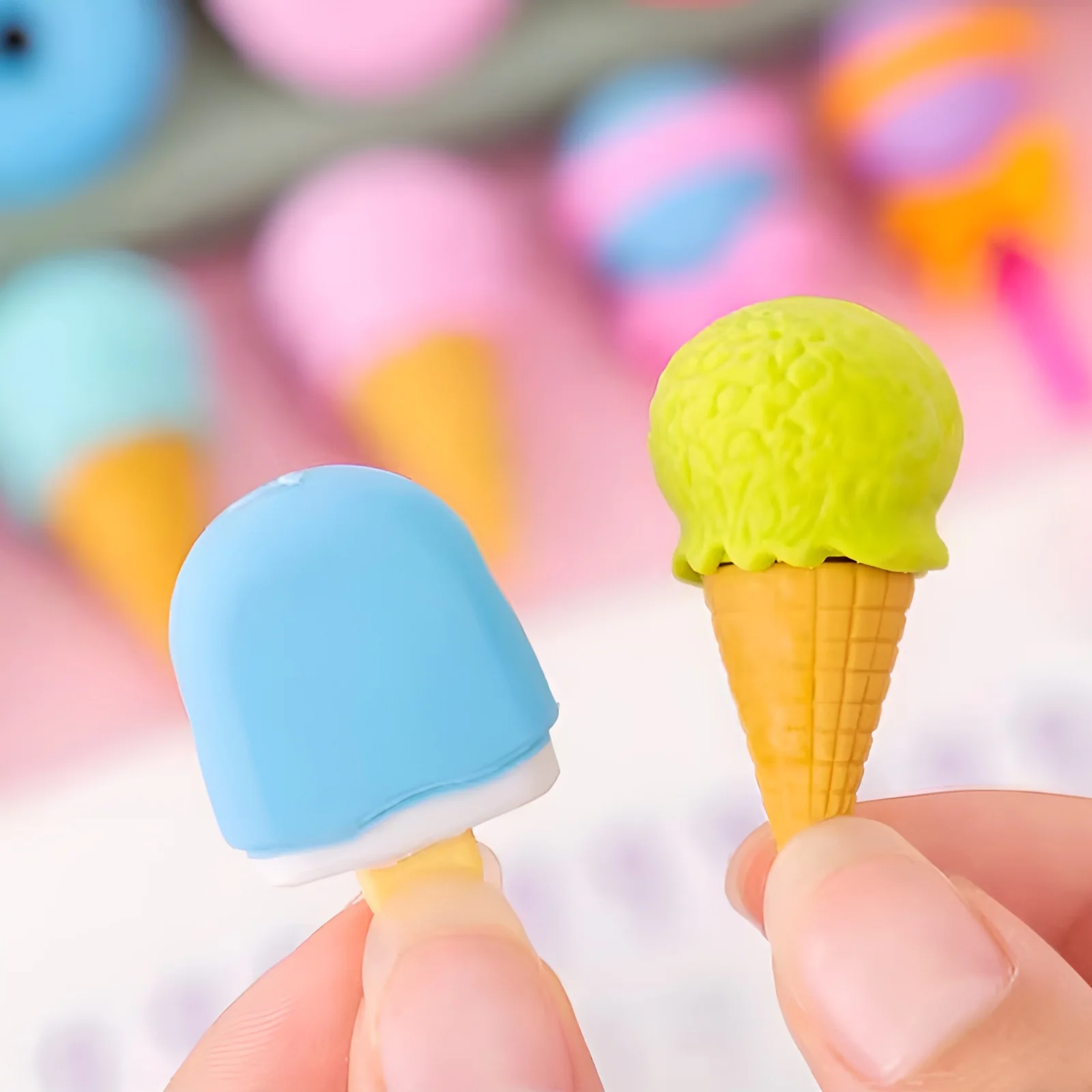 Mini Ice Cream Erasers