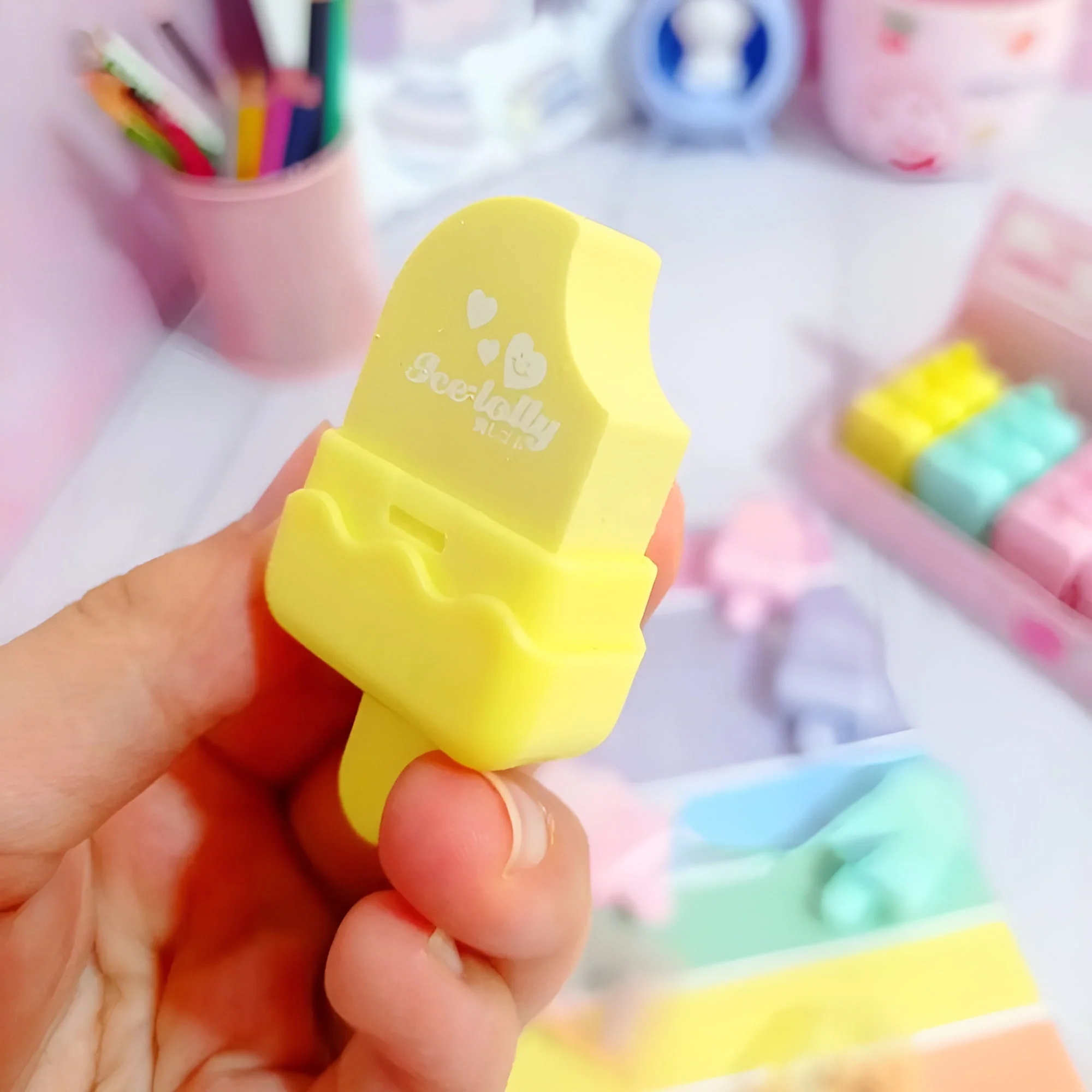 Colorful Ice Lolly Erasers