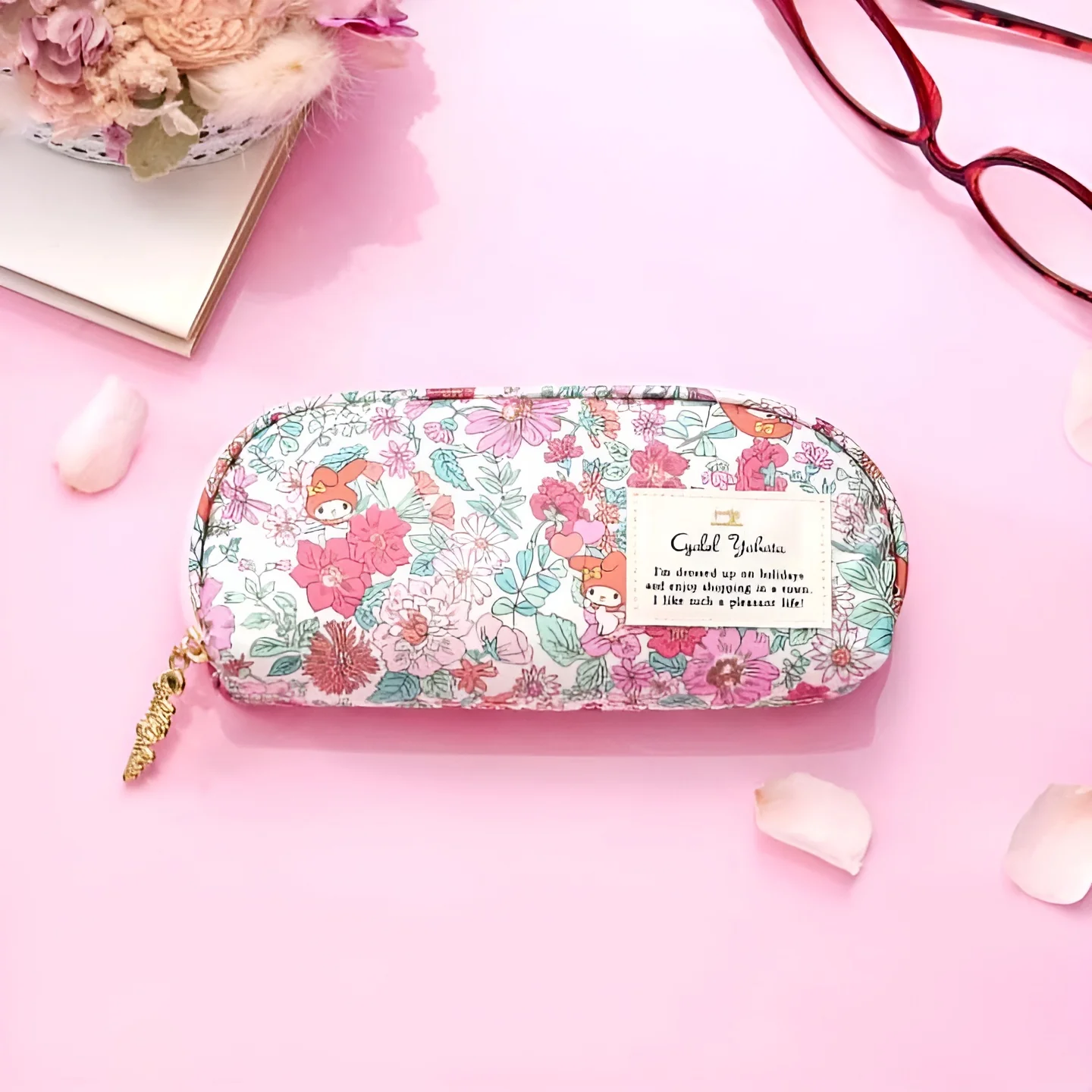 Sanrio x Liberty Fabrics Kiss-Lock Floral Glasses Case - Limited Edition