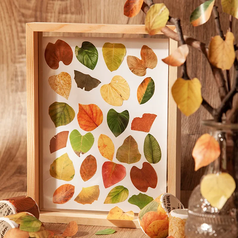 Fall Leaves Masking Sticker Roll