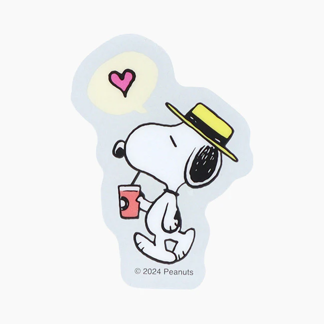 Sun-Star Peanuts Acrylic Phone Sticker - Blue - Limited Edition