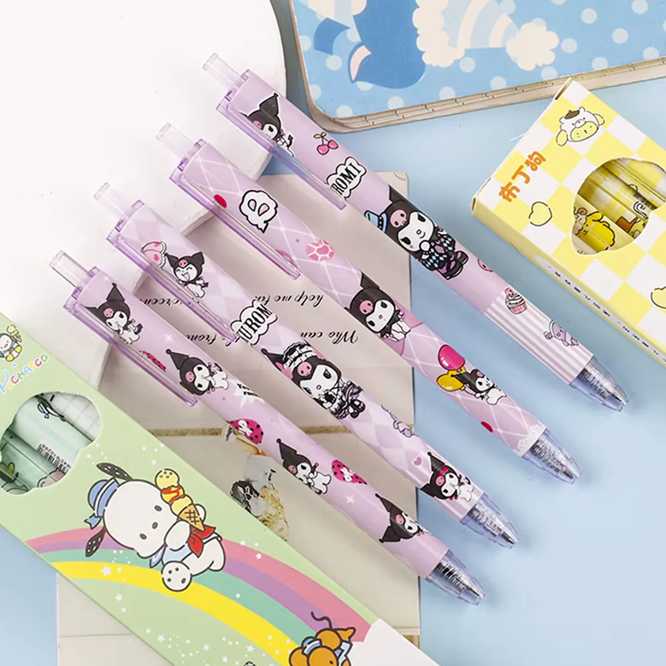 Sanrio Kuromi Gel Pen - Set of 4