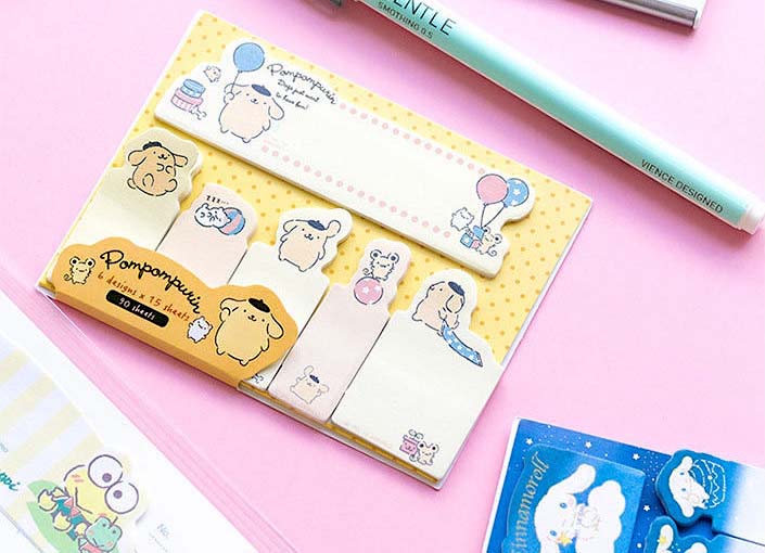 Sanrio Characters Index Sticky Notes Set
