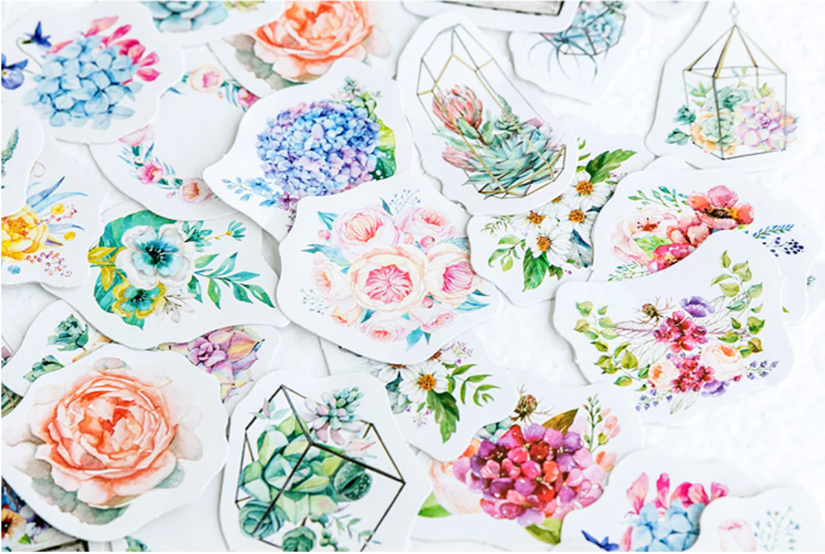 Summer Garden Paper Stickers