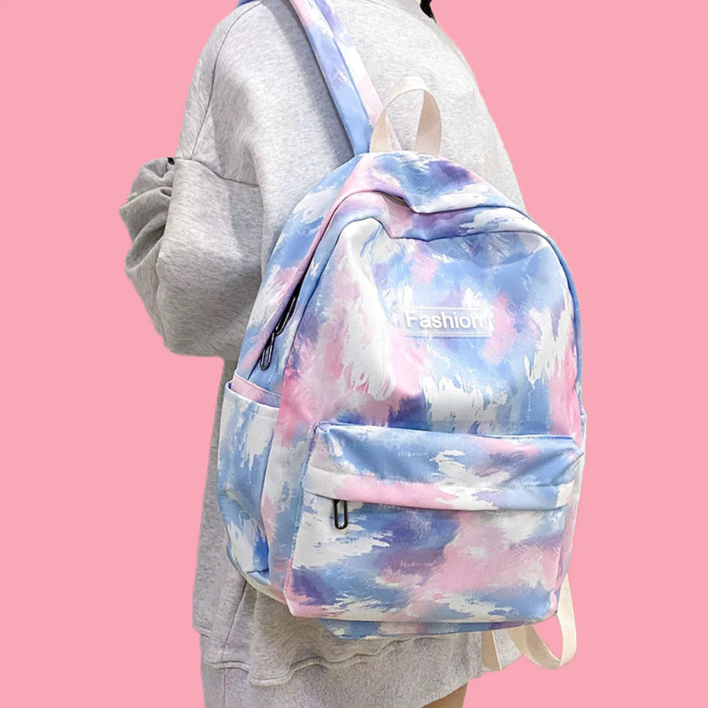 Rainbow Tie-Dye Nylon Backpack - LIMITED STOCK - 20 PIECES!!!