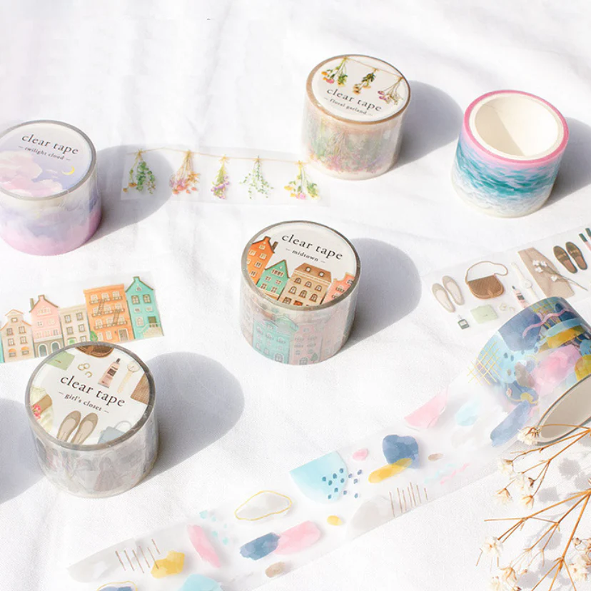 Mind Wave Clear Masking Tape - Limited Edition - Twilight Cloud