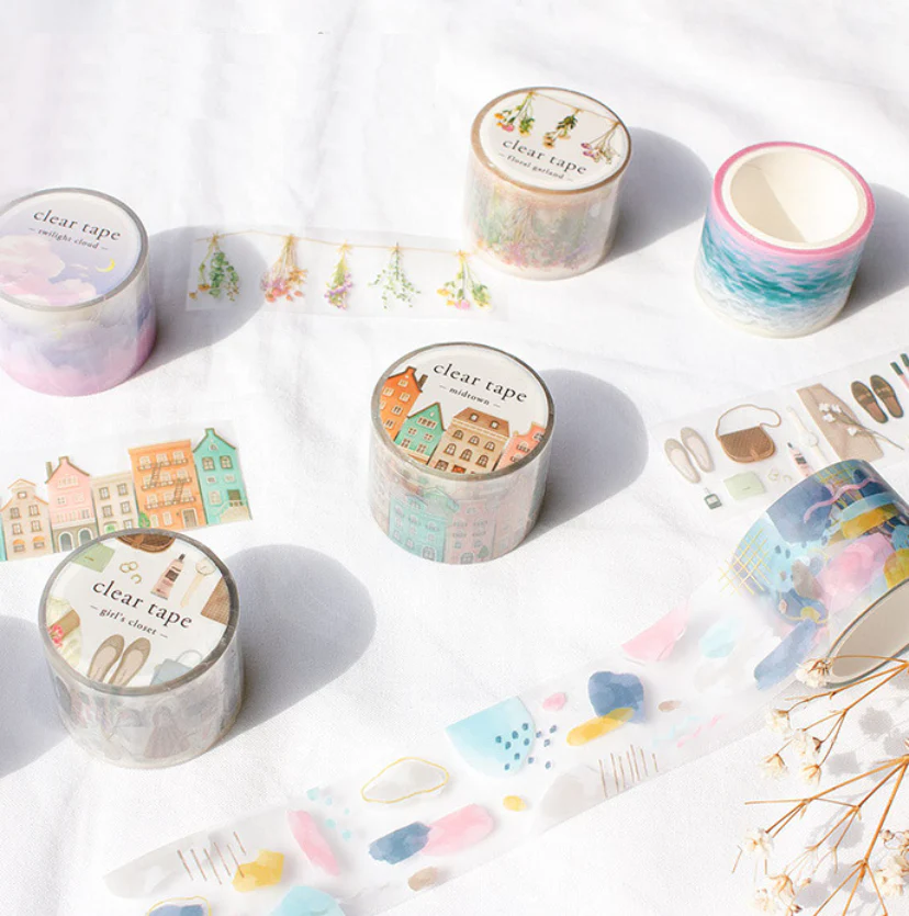 Mind Wave Clear Masking Tape - Limited Edition - Twilight Beach