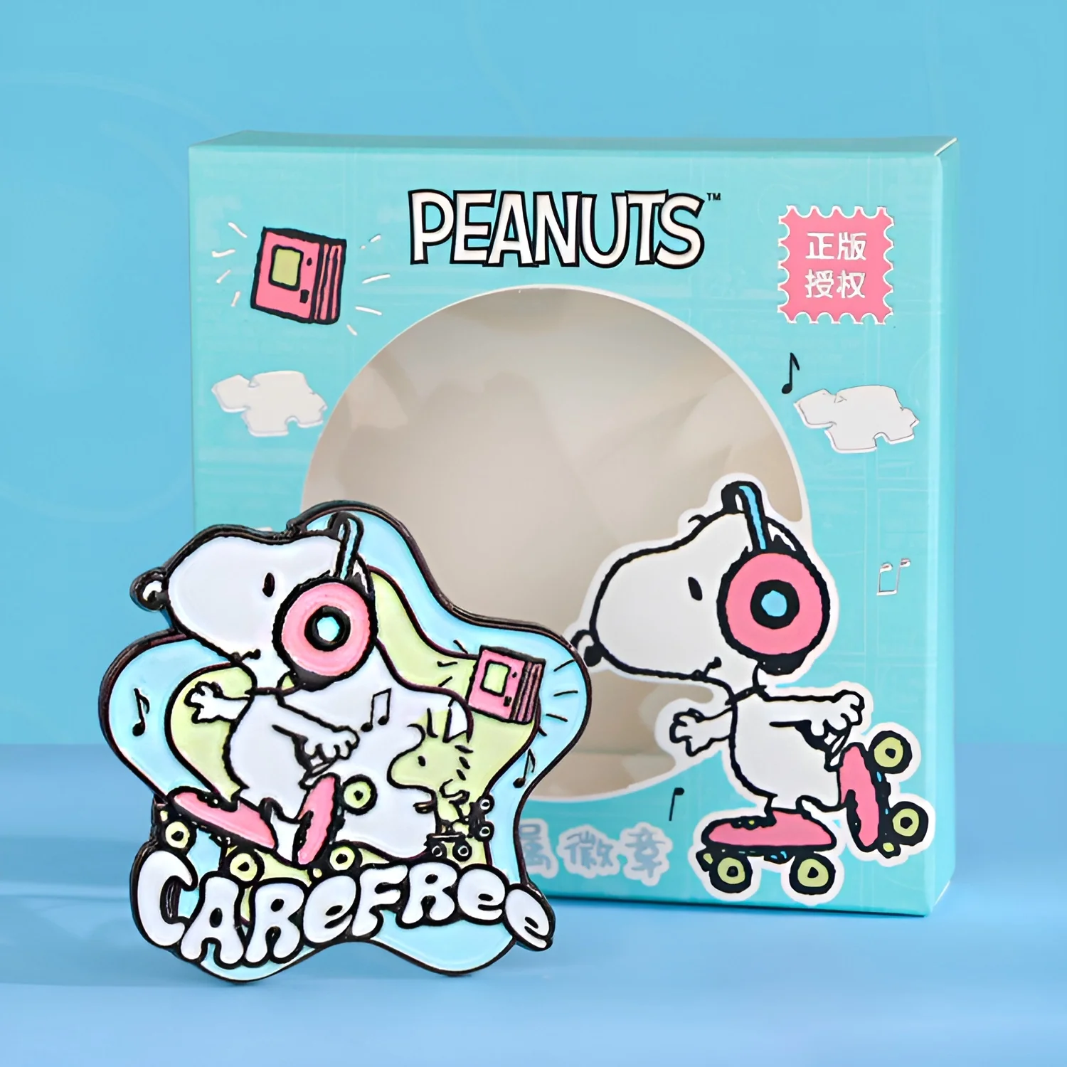 Peanuts Snoopy Enamel Pin - Carefree