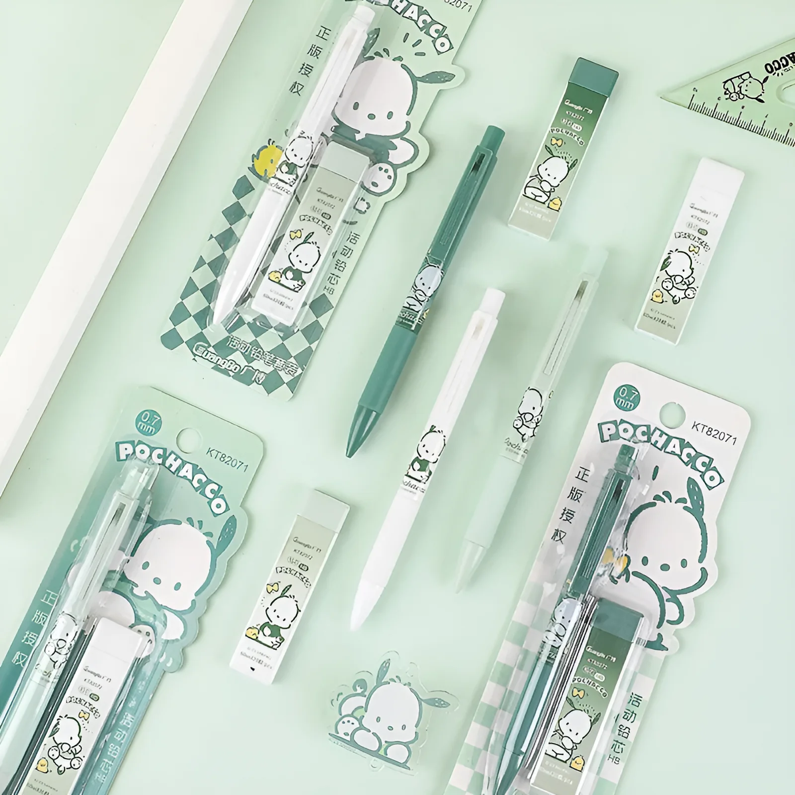 Sanrio Pochacco Mechanical Pencil + Refill Set