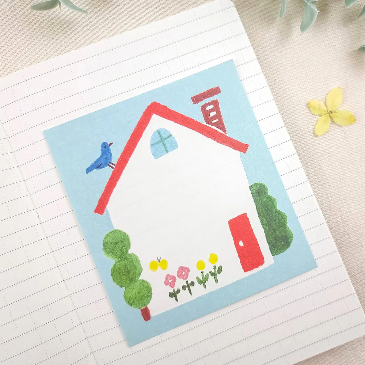 Furukawashiko 4 Designs Memo Pad - Home Time