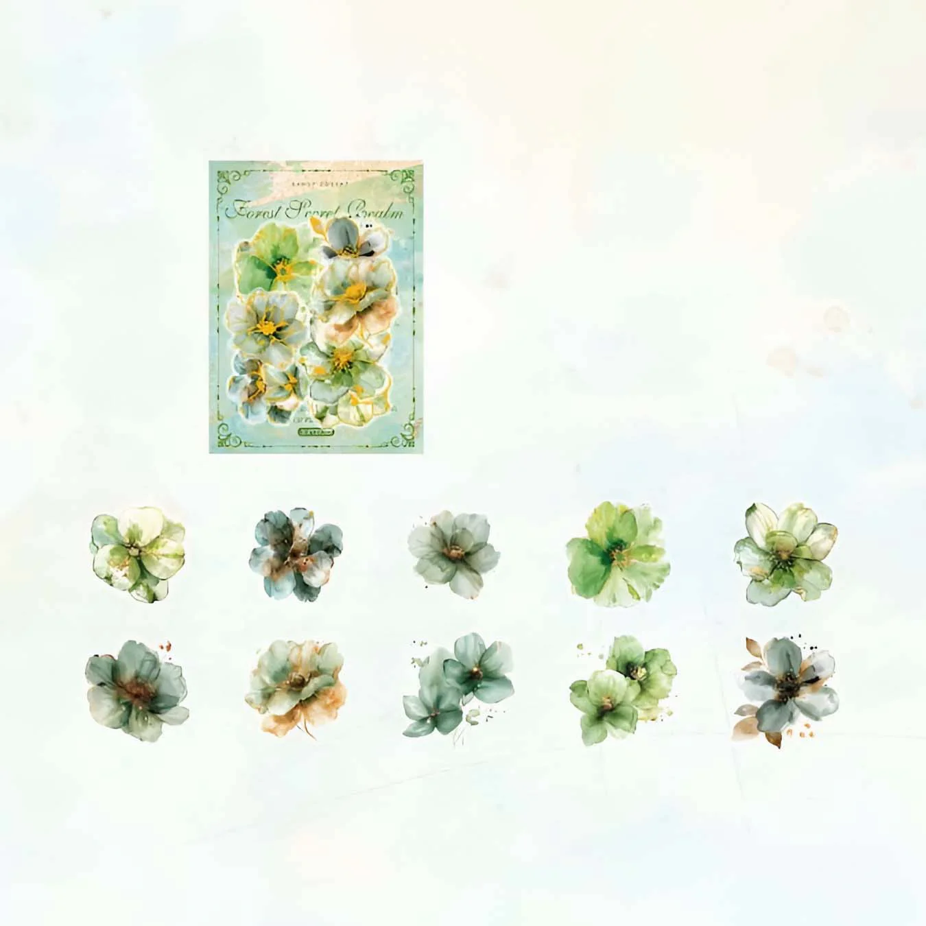 Floral Whispers Bronzing Stickers