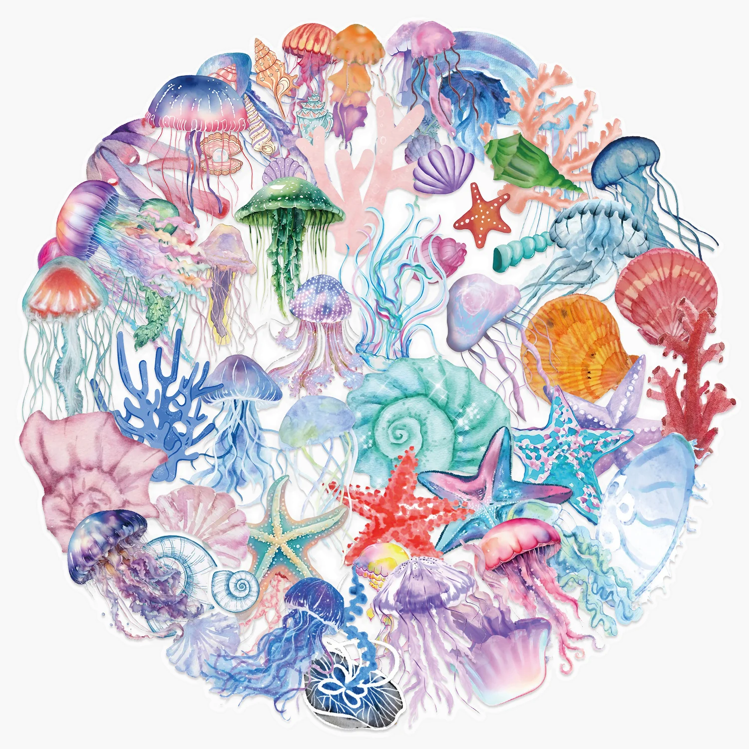 Jellyfish Garden Stickers - Limited Summer Edition