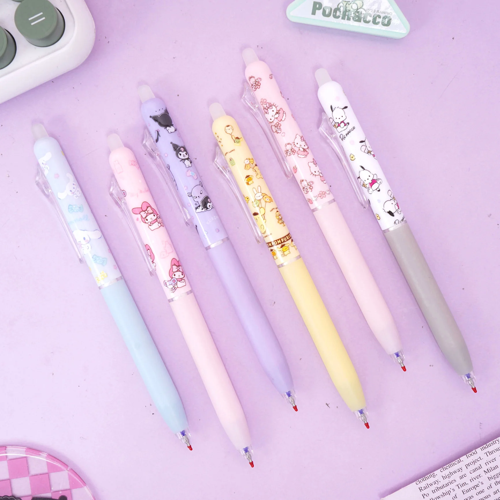 Sanrio Characters Erasable Gel Pens