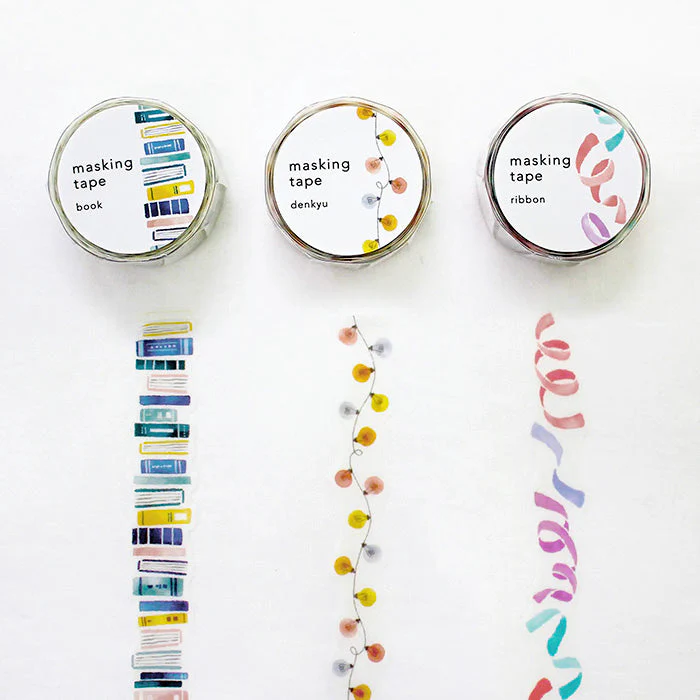 Mind Wave Die-Cut Masking Tape - Books