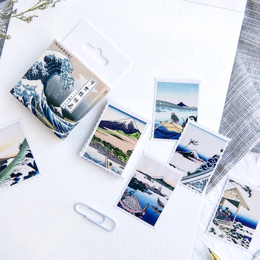 Ukiyo-e Paper Stickers