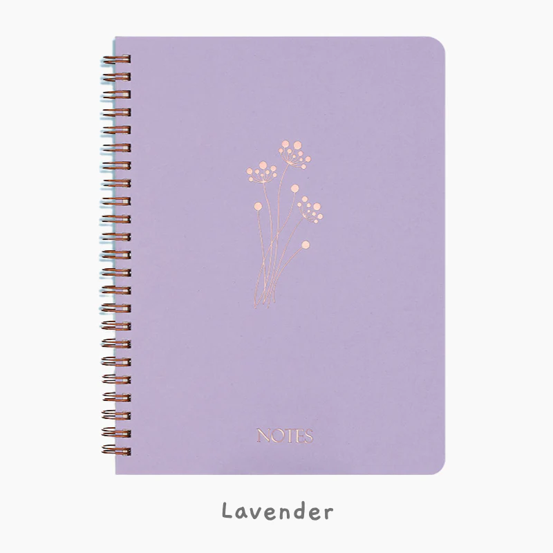 Serenity Bloom Spiral Notebooks