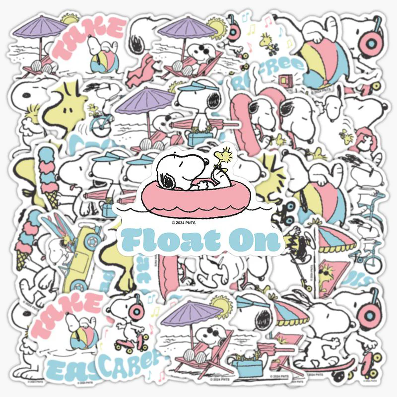 Peanuts Snoopy Beach Vibes Stickers - Limited Summer Edition