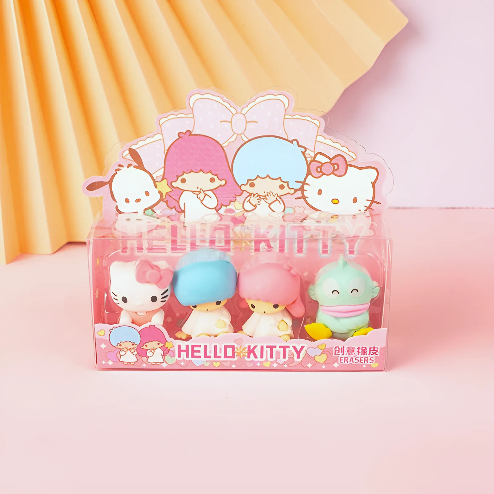 Sanrio Characters Pencil Erasers - Set of 4
