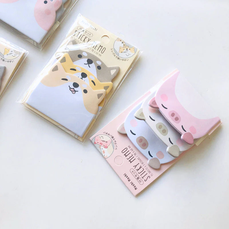Moshi Moshi Animal Sticky Memo Pad