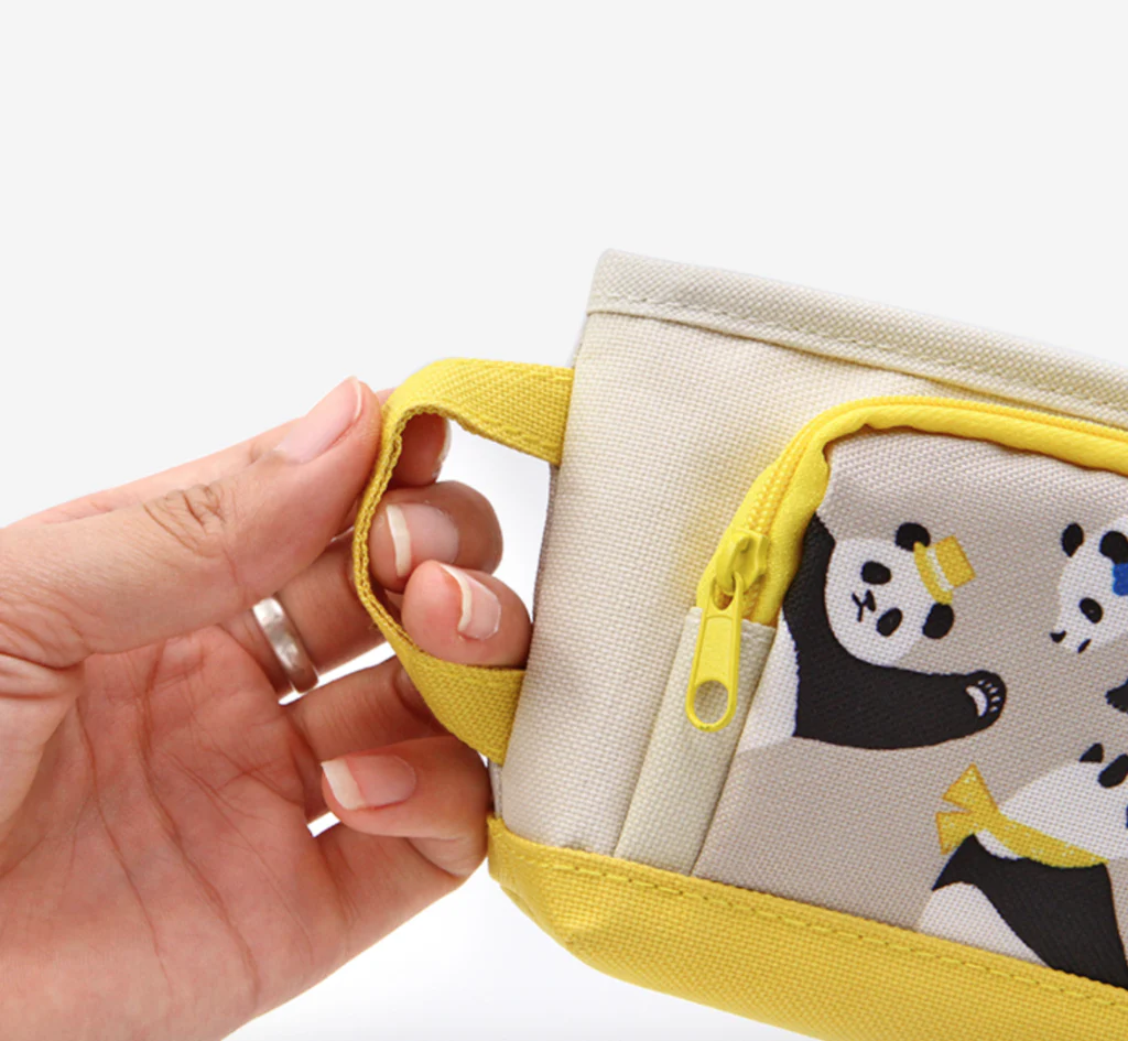 KOKUYO Large Panda Pencil Case