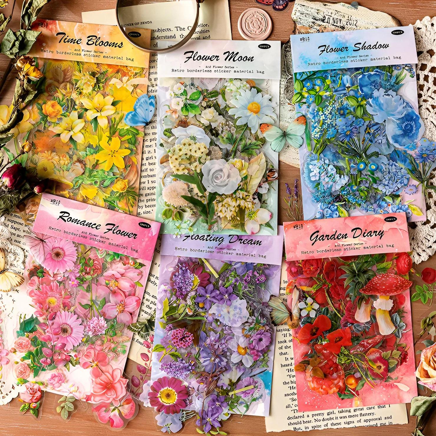 Garden Diary Flower Stickers