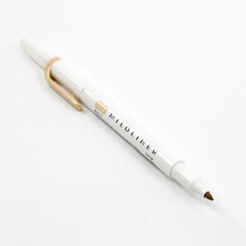 Zebra Mildliner Double Sided Highlighters - Mild Natural