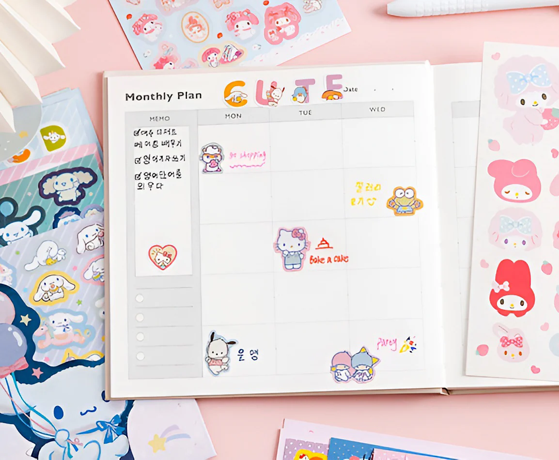 Sanrio Characters Sticker Set (5 Types)