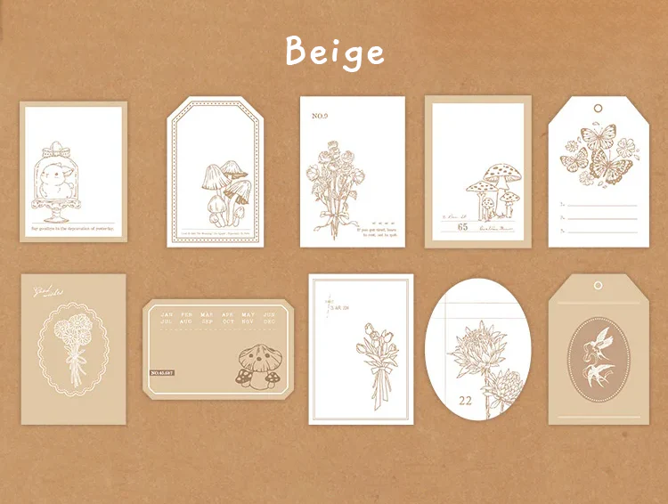 Embossed Scrapbooking Note Paper Set