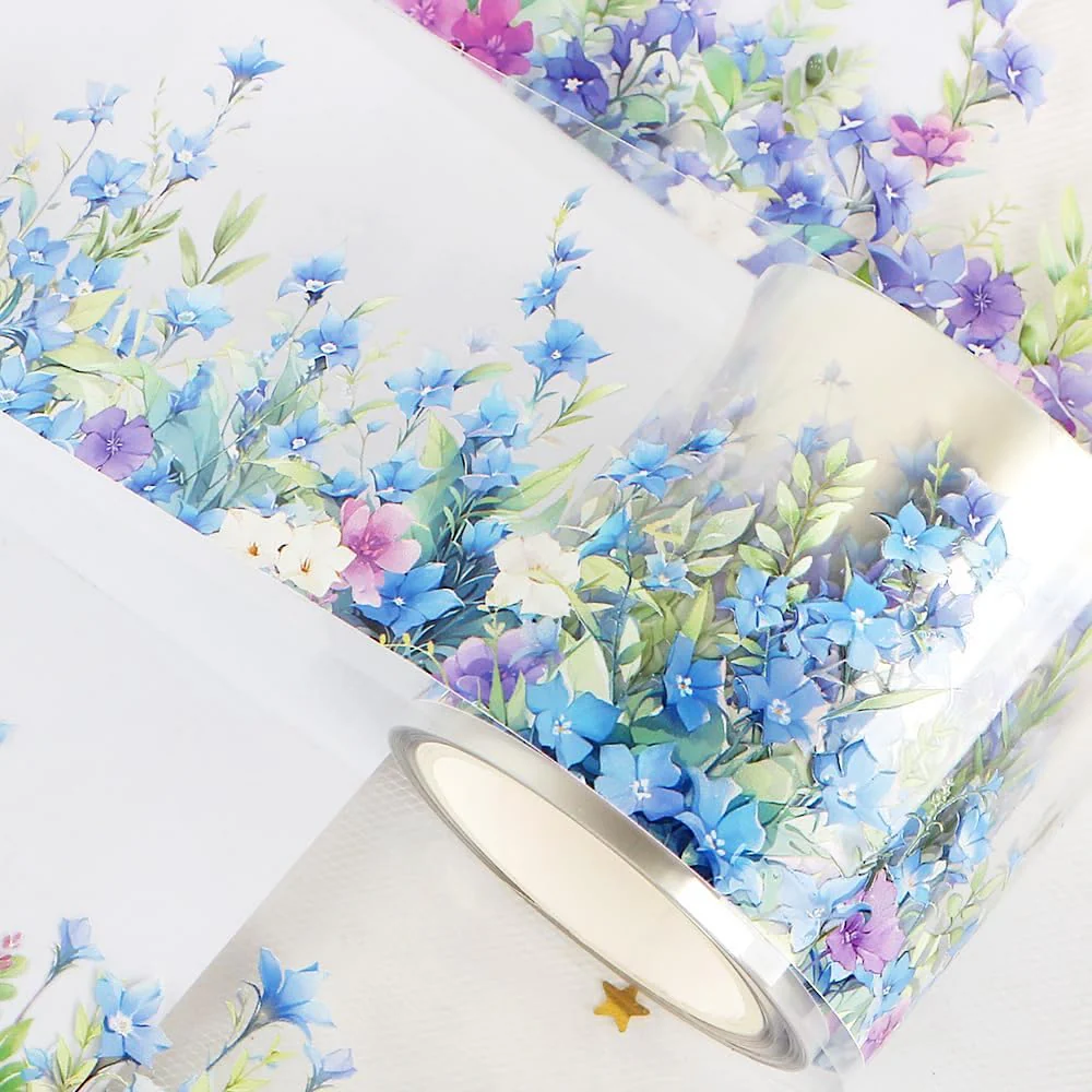 Bluebell Field Clear Masking Tape - Extra Wide