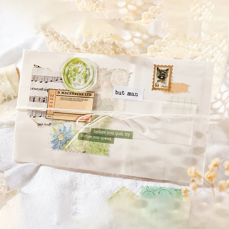 Floral Ink Scrapbooking Stickers