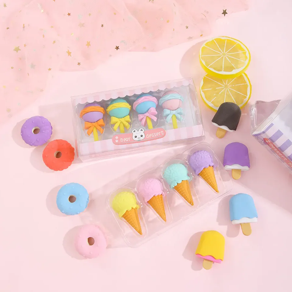 Mini Ice Cream Erasers