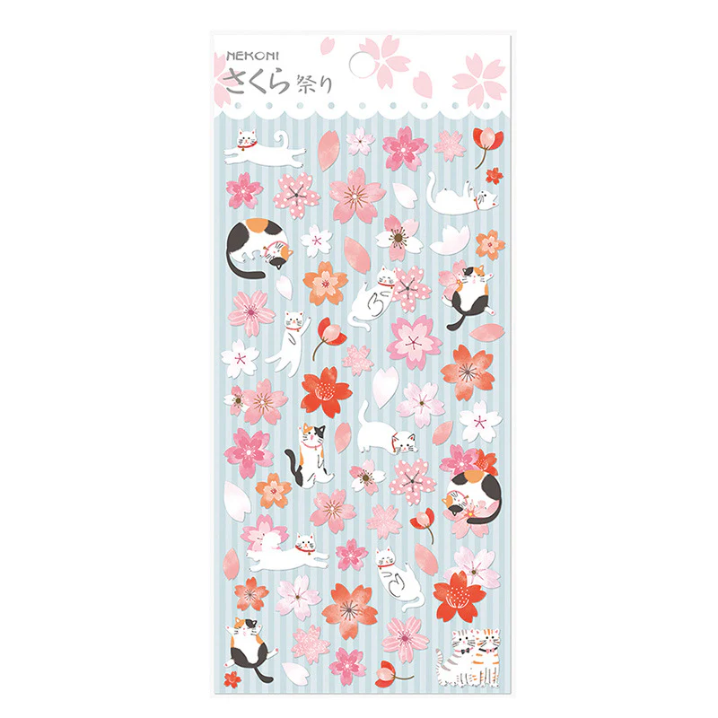 Nekoni Spring Blossom Stickers