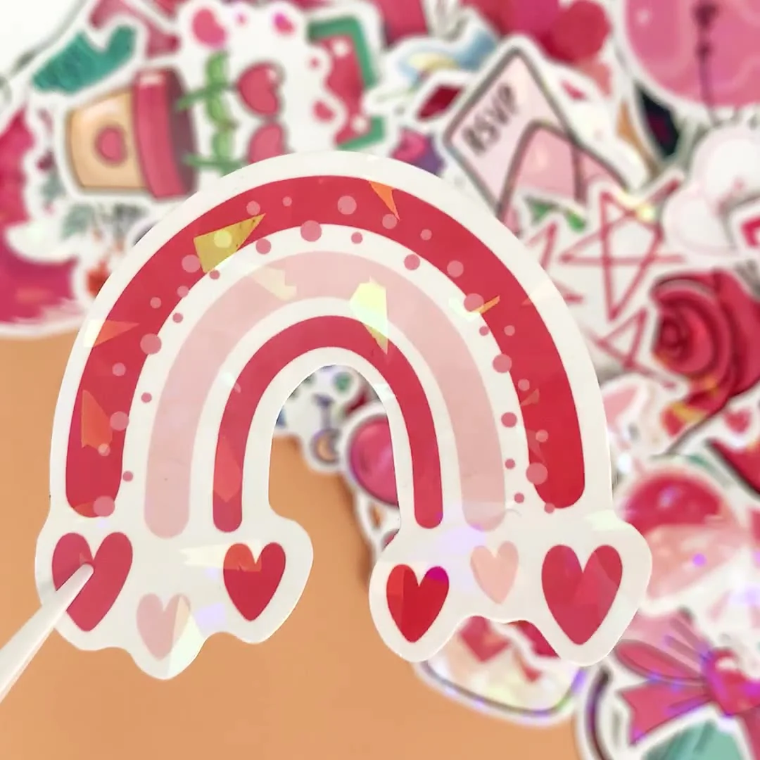 Cupid’s Holo Touch Stickers - Set of 100