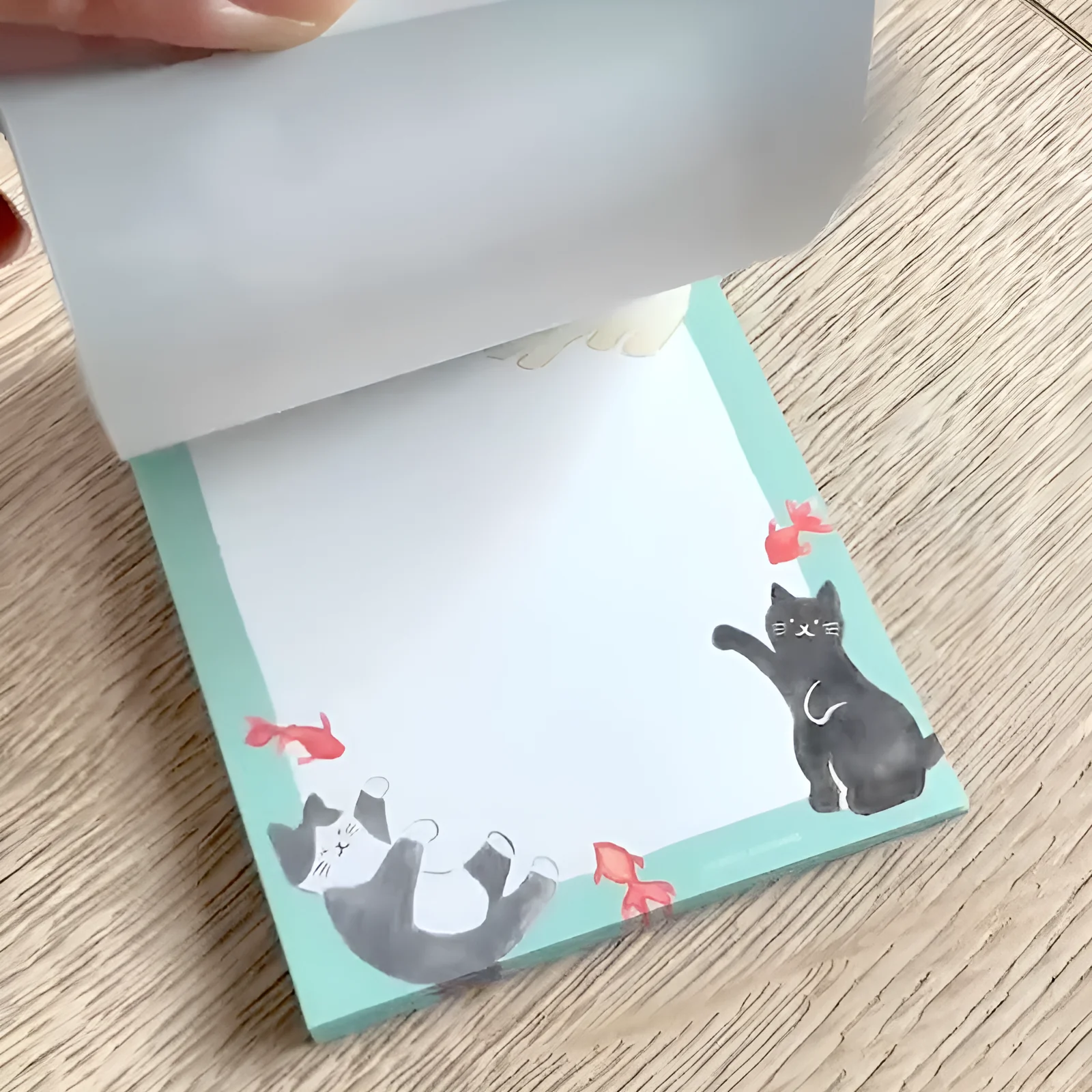 Furukawashiko 4 Designs Memo Pad - Limited Summer Edition - Cat & Koi Fish