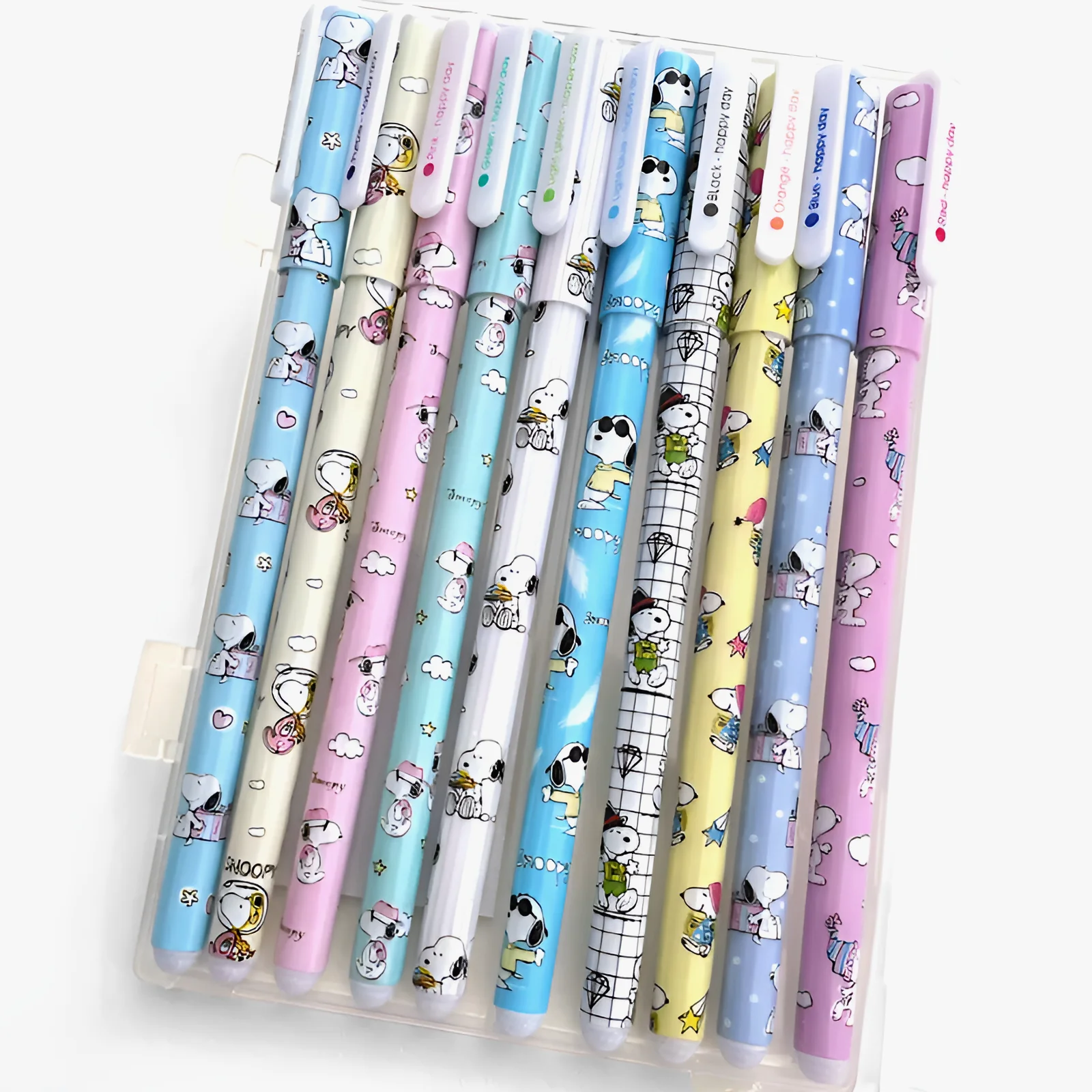 Kawaii Snoopy Gel Ink Pens - Set of 10