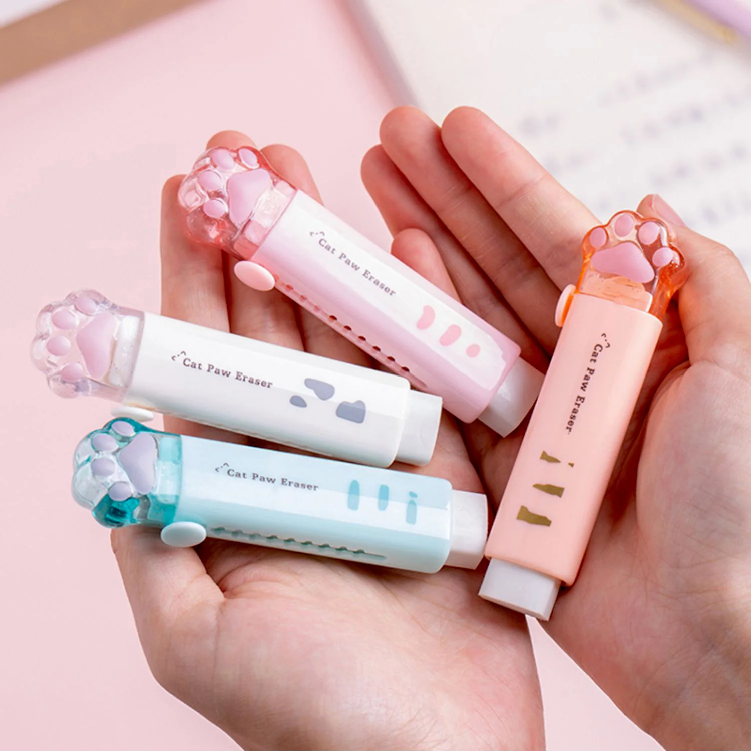 Cat Paw Retractable Eraser