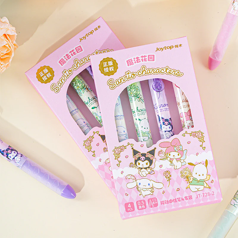 Sanrio Characters Enchanted Garden Gel Pen - Set of 4 - Limited Edition