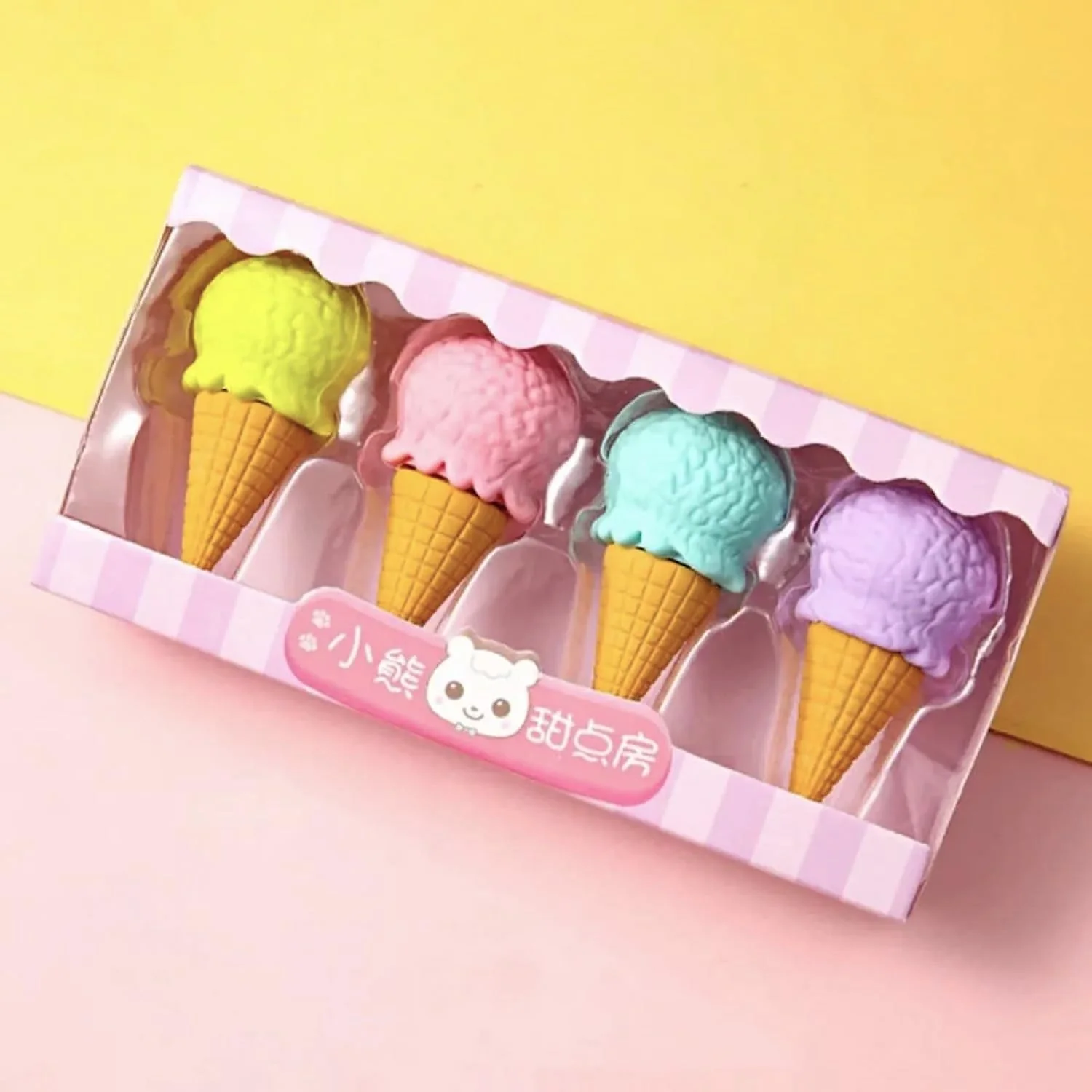 Mini Ice Cream Erasers