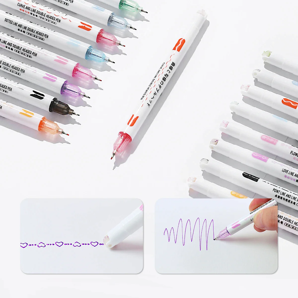 Dual Line 2-Way Markers - Set of 8