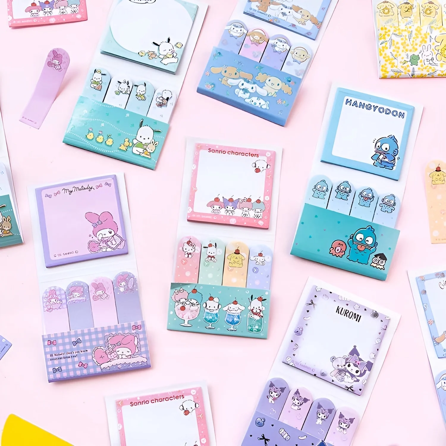 Sanrio Characters Large Sticky Notes Set - Sweet Life