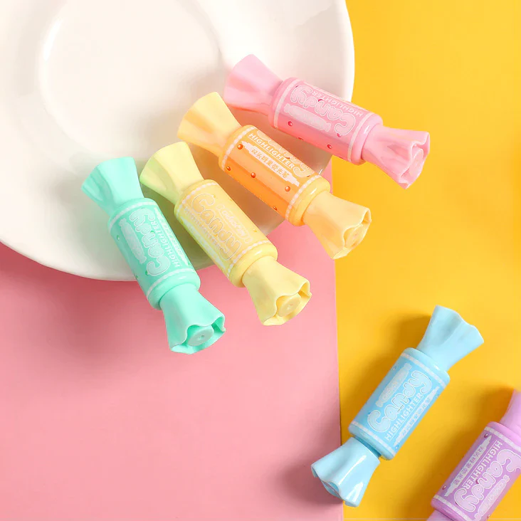Mini Candy Highlighters - Set Of 6
