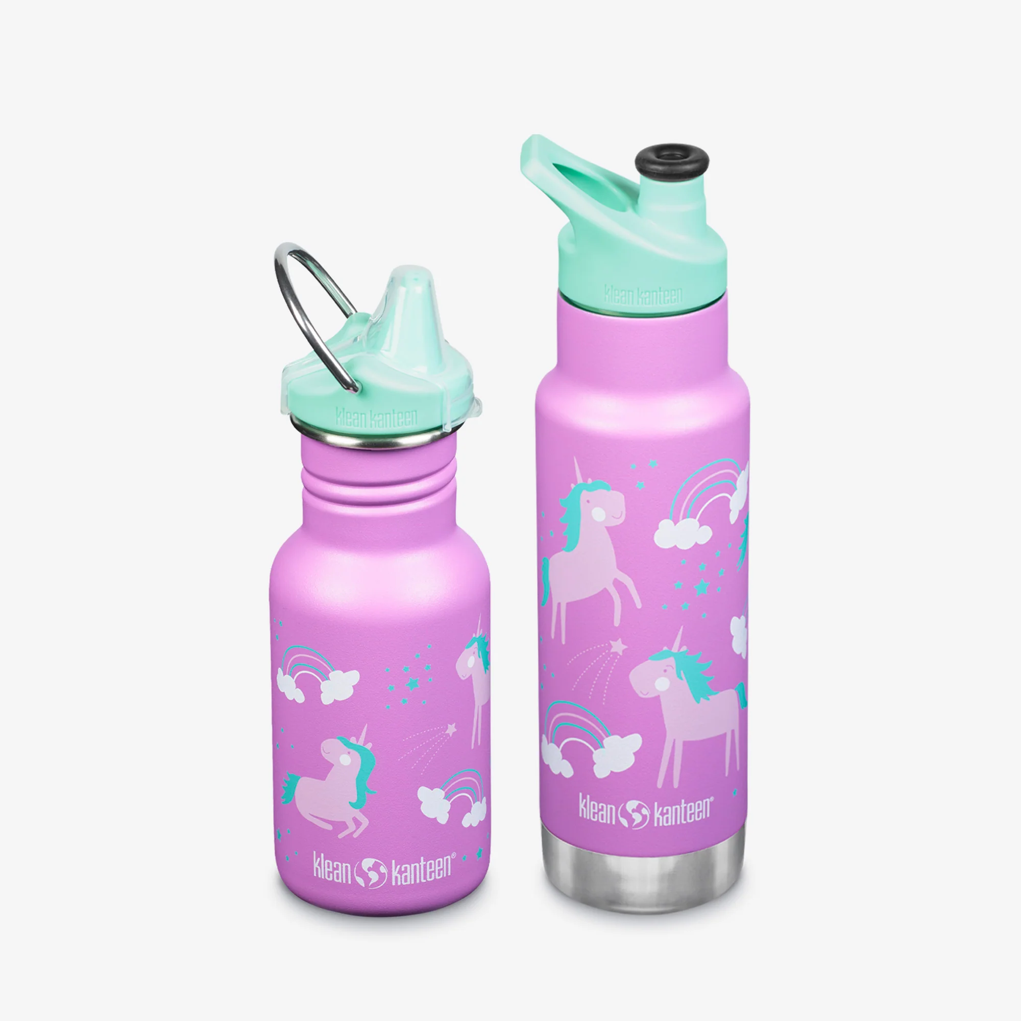 Kid's Sippy and Water Bottle Set - Unicorns