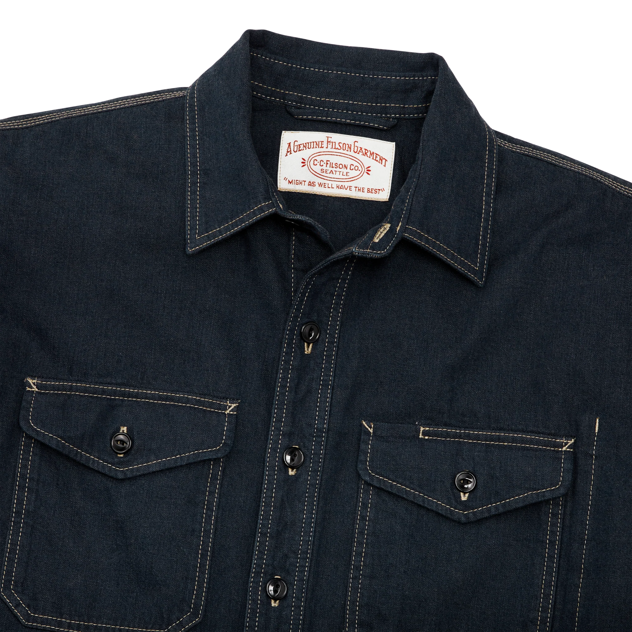 Denim Work Shirt - Mid-wash Indigo